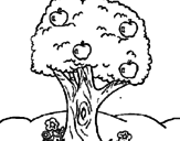 Desenho Macieira  pintado por carol