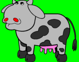 Desenho Vaca pensativa pintado por EMILIANO