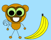 Desenho Macaco 2 pintado por xyclet