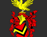 Desenho Escudo de armas e águia pintado por nina