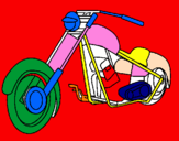 Desenho Moto pintado por BERNARDO