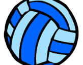 Desenho Bola de voleibol pintado por Mimi
