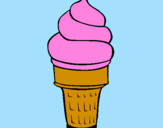 Desenho Gelado macio pintado por sorvete da juju
