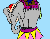 Desenho Elefante a actuar pintado por julia arielly bueno