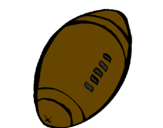Desenho Bola de futebol americano pintado por lucas