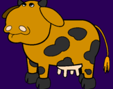Desenho Vaca pensativa pintado por MaRy 
