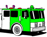 Desenho Camião de bombeiros pintado por biel vilela