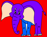 Desenho Elefante feliz pintado por ESTELA