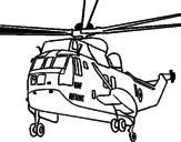 Desenho Helicoptero de resgate pintado por kk