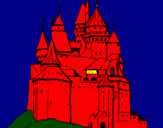 Desenho Castelo medieval pintado por Gabriel