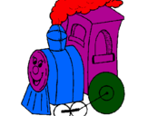 Desenho Comboio pintado por isabel