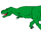Desenho Tiranossaurus Rex pintado por kaue floripa sc