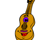 Desenho Guitarra espanhola  pintado por Diogo