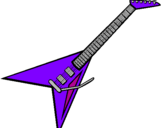 Desenho Guitarra elétrica II pintado por ha