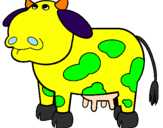 Desenho Vaca pensativa pintado por JOAO  VICTOR