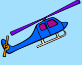 Desenho Helicóptero brinquedo pintado por davi