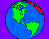 Desenho Planeta terra pintado por EDUARDO