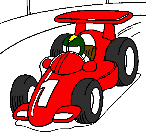 Desenho Carro de corrida pintado por bernardo