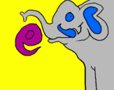 Desenho Elefante pintado por diego