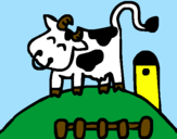 Desenho Vaca feliz pintado por Patricia