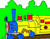 Desenho Locomotiva  pintado por luis alejandro