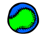Desenho Bola de basebol pintado por claubio