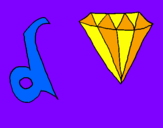 Desenho Diamante pintado por Dany