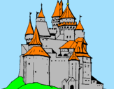 Desenho Castelo medieval pintado por LUAN