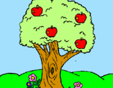 Desenho Macieira  pintado por aline