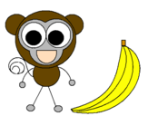 Desenho Macaco 2 pintado por zé nanico