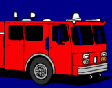 Desenho Camião de bombeiros pintado por Edinei