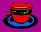 Desenho Taça de café pintado por FRANCISCO