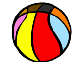Desenho Bola de basquete pintado por ANA LUISA