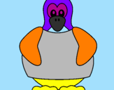 Desenho Pinguim pintado por antonio