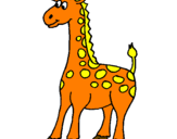 Desenho Girafa pintado por ISABEL