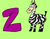 Desenho Zebra pintado por Beatriz
