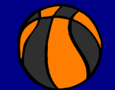 Desenho Bola de basquete pintado por nunex