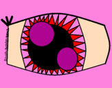 Desenho Olho pintado por MANUZINHA