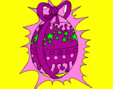 Desenho Ovo de Páscoa brilhante pintado por rayslla