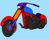 Desenho Moto pintado por julia