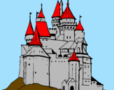 Desenho Castelo medieval pintado por vitor