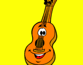 Desenho Guitarra espanhola  pintado por lima