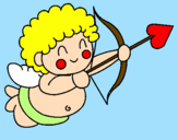 Desenho Cupido  pintado por Kikinhas