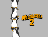 Desenho Madagascar 2 Pingüinos pintado por arthur