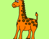 Desenho Girafa pintado por Rafaela
