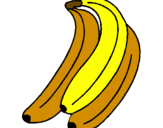 Desenho Plátanos pintado por nana