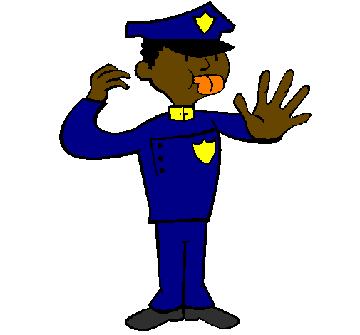 Desenho Polícia de trânsito pintado por Guarda Belo