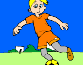 Desenho Jogar futebol pintado por jogador