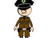 Desenho Agente de polícia pintado por EDUARDO