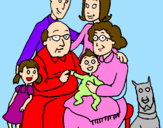 Desenho Família pintado por gaiir